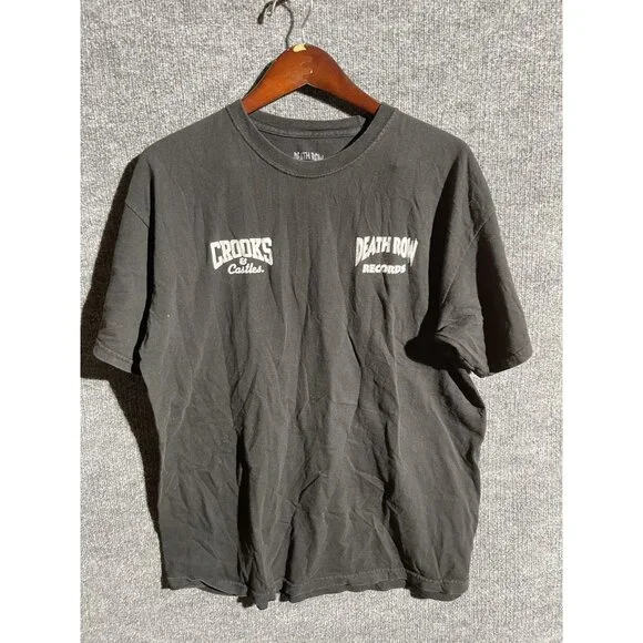 Crooks & Castles Shirt Mens XL Black Death Row Records Graphic Tee Streetwear - Picture 1 of 6